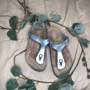 Silver Birkenstocks